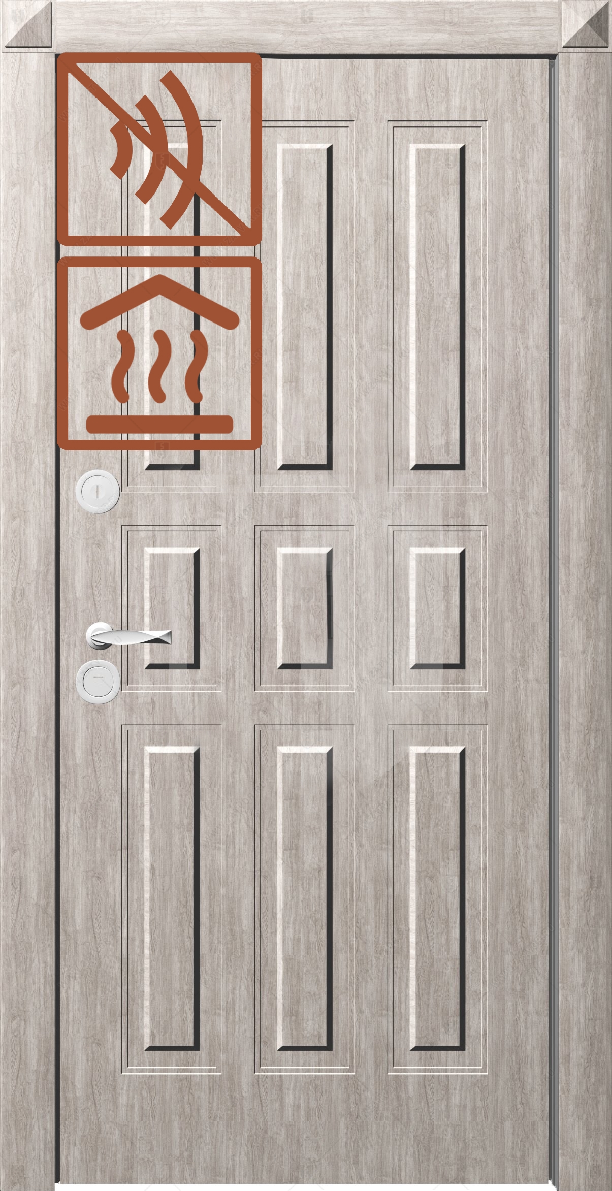 Акустическое и теплоизоляционное исполнение дверного блока 