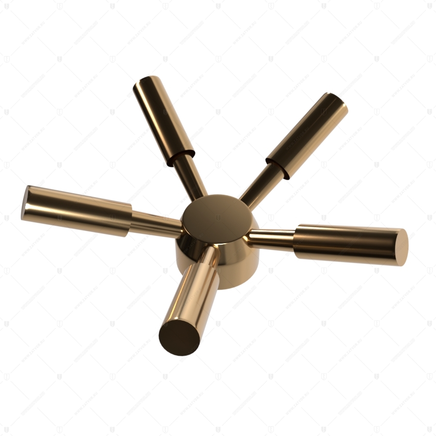 Поворотный точеный пятилепестковый штурвал 5л-330