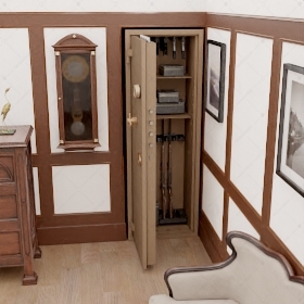 Оружейный взломостойкий сейф Аквилон в хранилище (I класс)_1