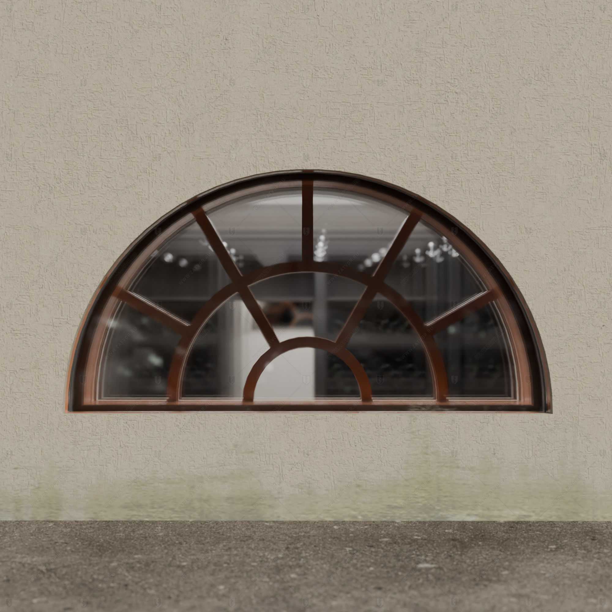 Окно бронированное со стеклом и решетками BR4