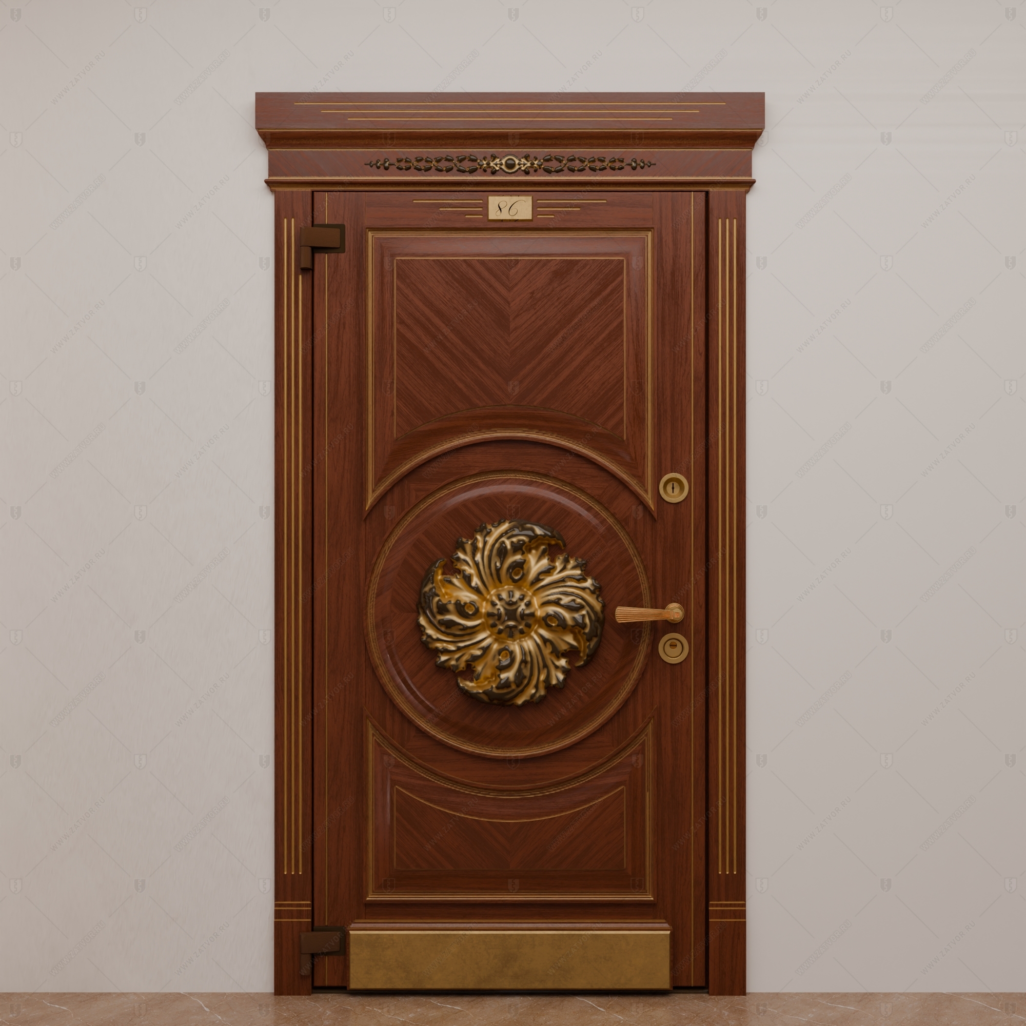 Пожаростойкая бронированная входная дверь "Одиссея" БАСТИОН-3 BR4 EIS60