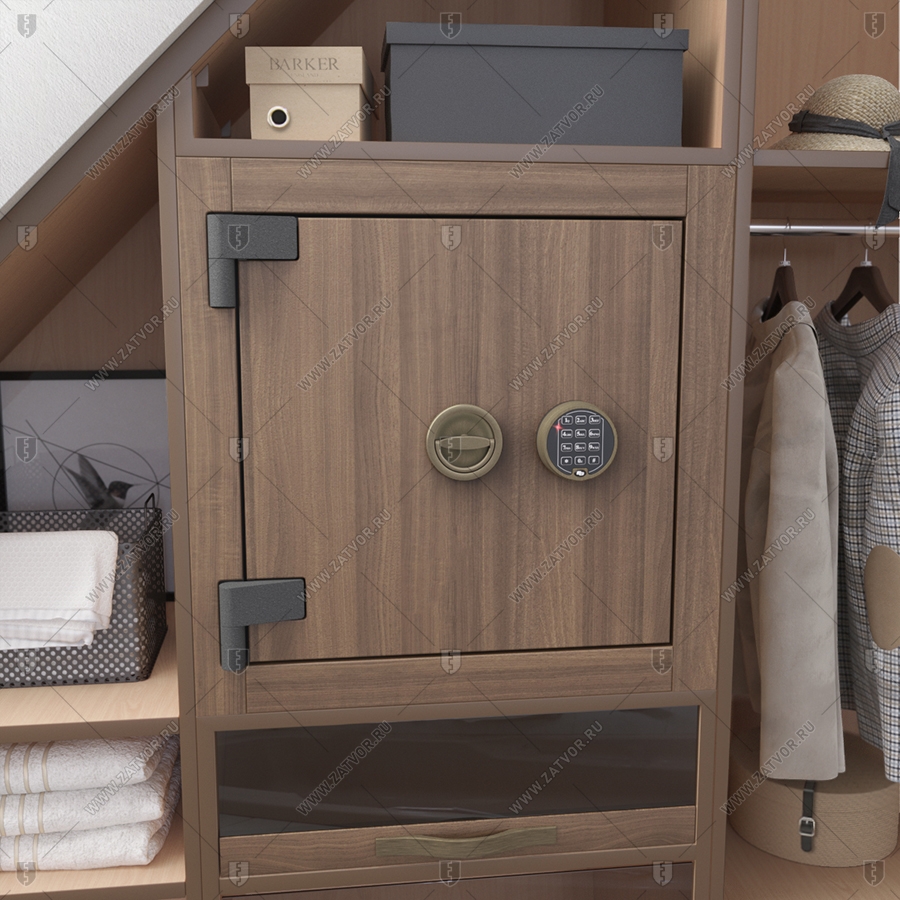 Сейф огневзломостойкий Квирин пожаростойкий в гардероб (II класс)_0