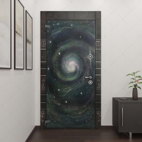 Входная стальная дверь БАСТИОН-2 с аэрографией
