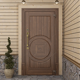 Пожаростойкая бронированная входная дверь "Полибот" БАСТИОН-3 BR4 EIS60