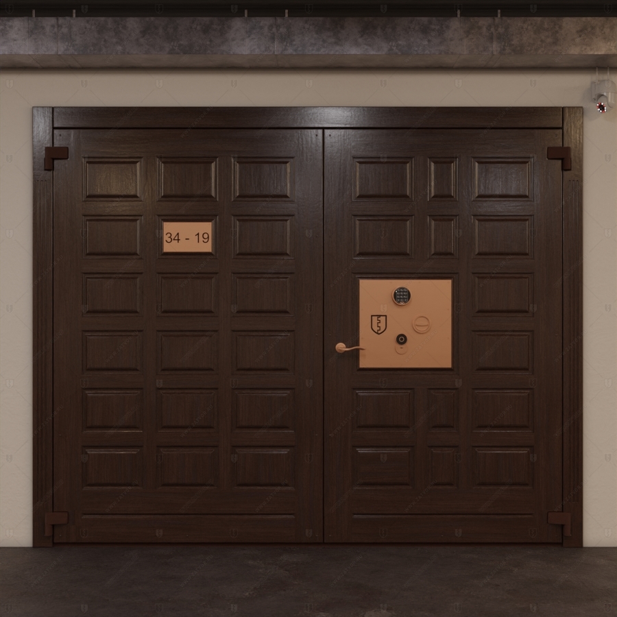 Пожаростойкие стальные ворота "Пик" БАСТИОН-3 EIS60