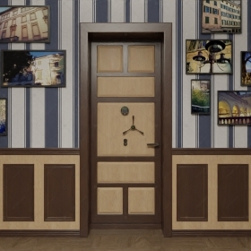 Взломостойкая внутренняя сейфовая дверь "Айса" БАСТИОН-3