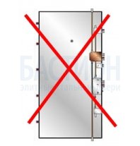 Демонтаж стального дверного блока (установленного с бетонированием рамы) 