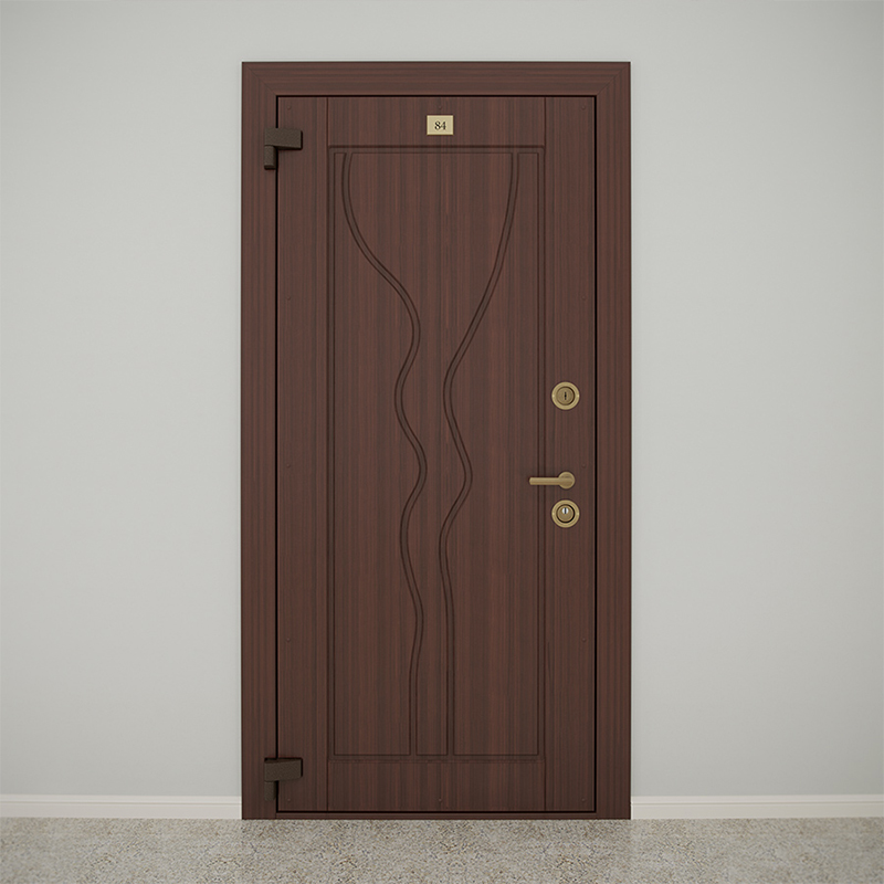 Защитные входные двери в квартиры и офисы с облицовкой из шпонированного, ламинированного и крашеного МДФ