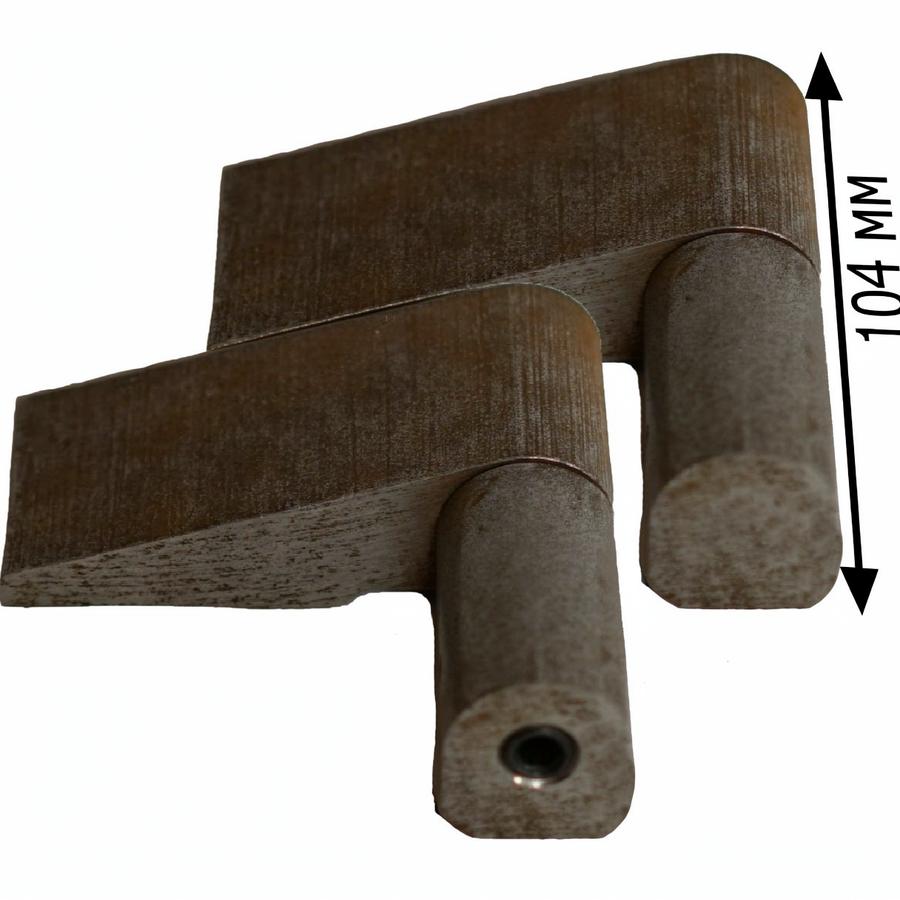 Комплект петель Mauer 86022 (одна петля регулируемая) для стальных дверей весом до 450 кг