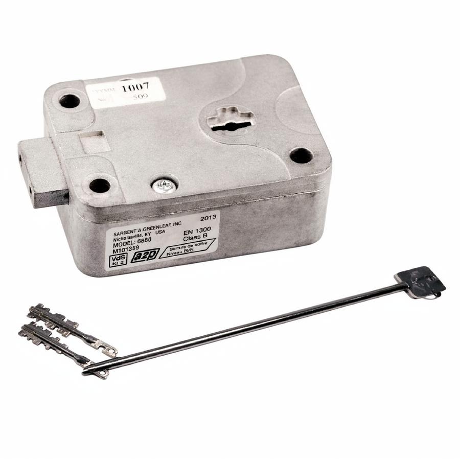 Сейфовый ключевой замок – блокиратор Sargent and Greenleaf (S&G) 6880 (2 кодовые части ключа, 1 удлинитель)