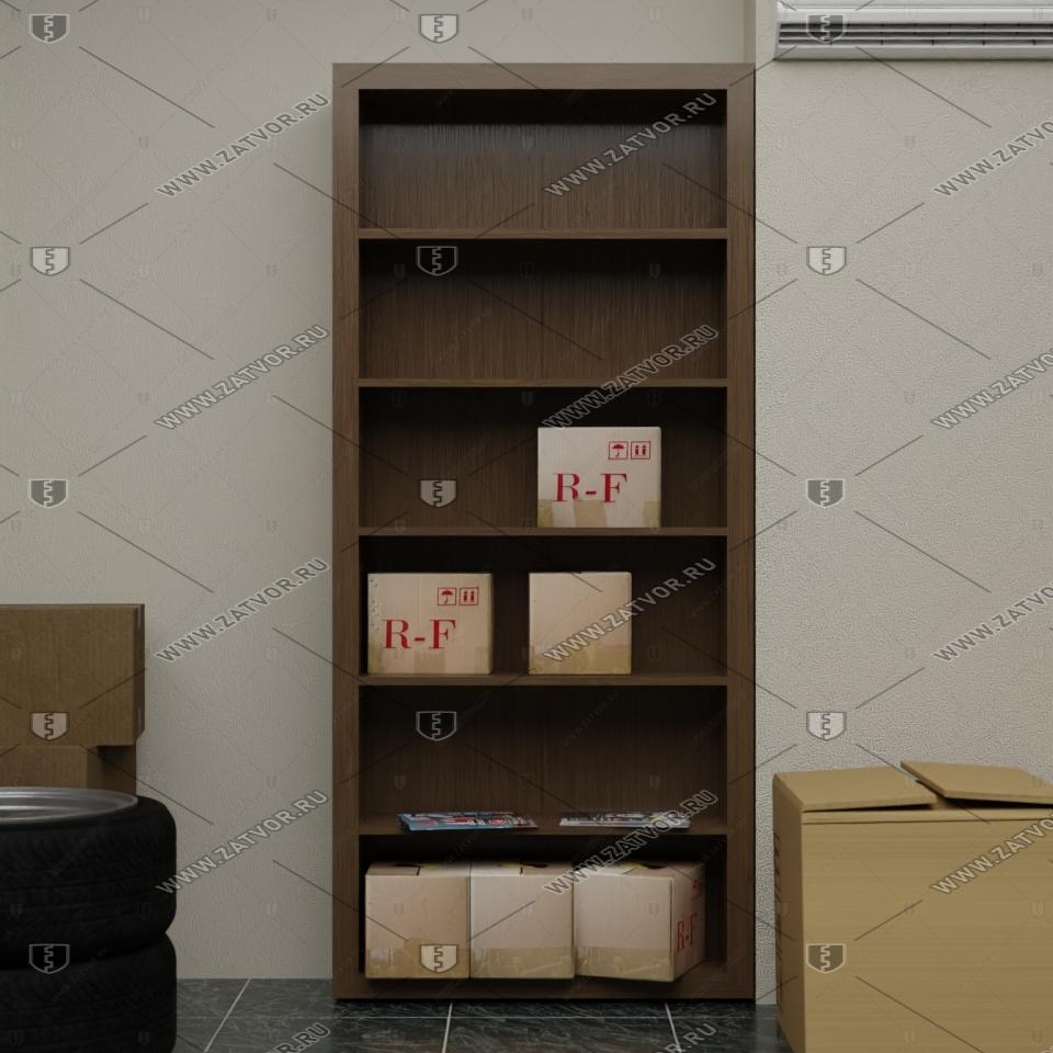 Скрытая дверь "Тоон" СуперЛюкс с панелью в виде шкафа_2