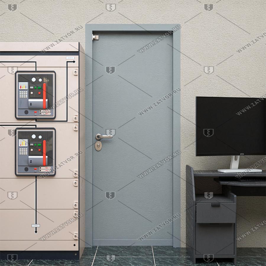 Скрытая дверь "Тоон" СуперЛюкс с панелью в виде шкафа