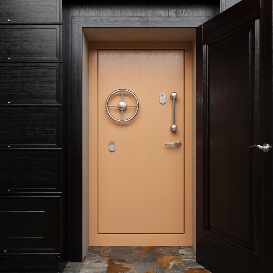 Пожаростойкая бронированная внутренняя стальная дверь "Сомн" БАСТИОН-5_0